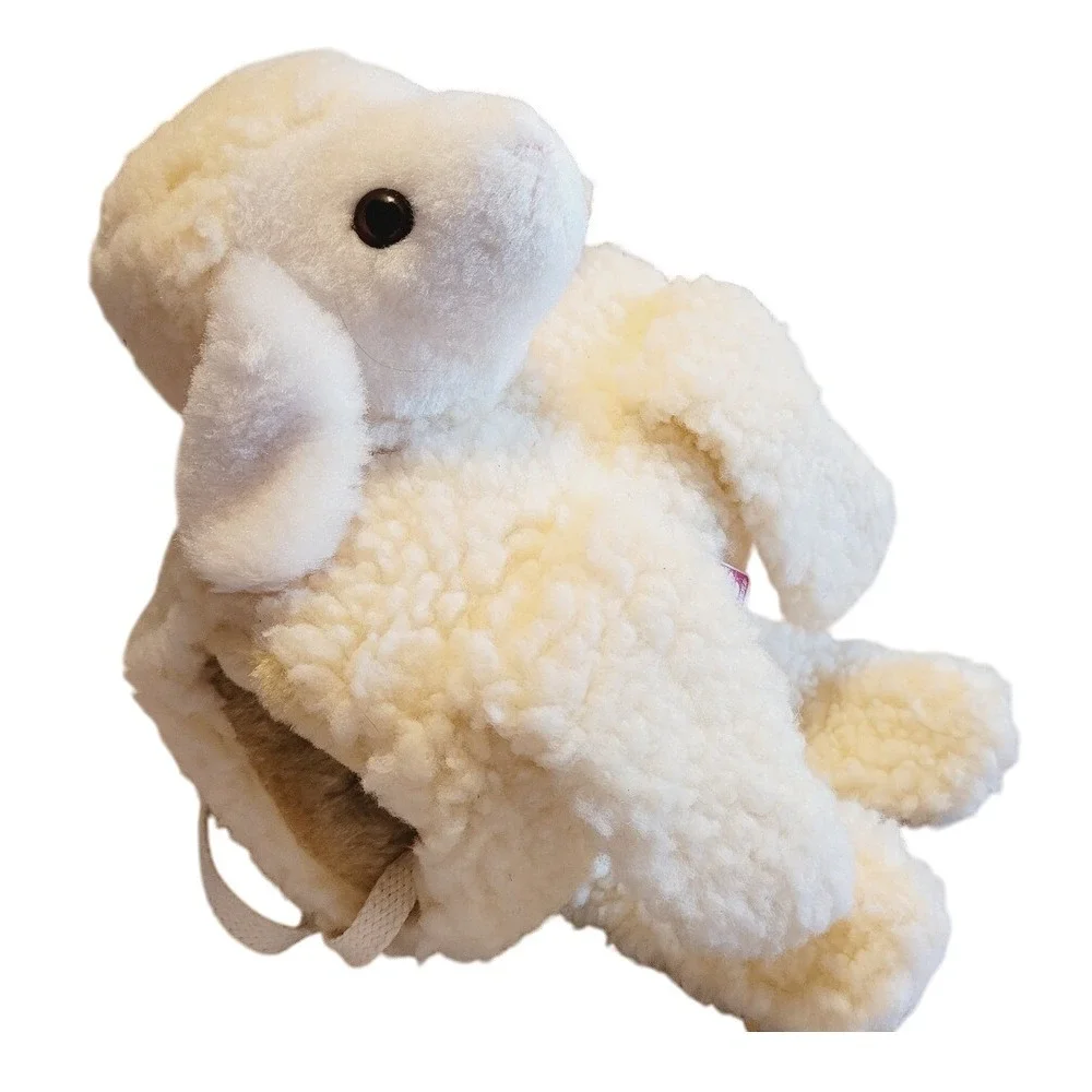 Rare Clemens Spieltiere Lamb Plush Muffler Vintage Crossbody Strap Sheep NWT NEW